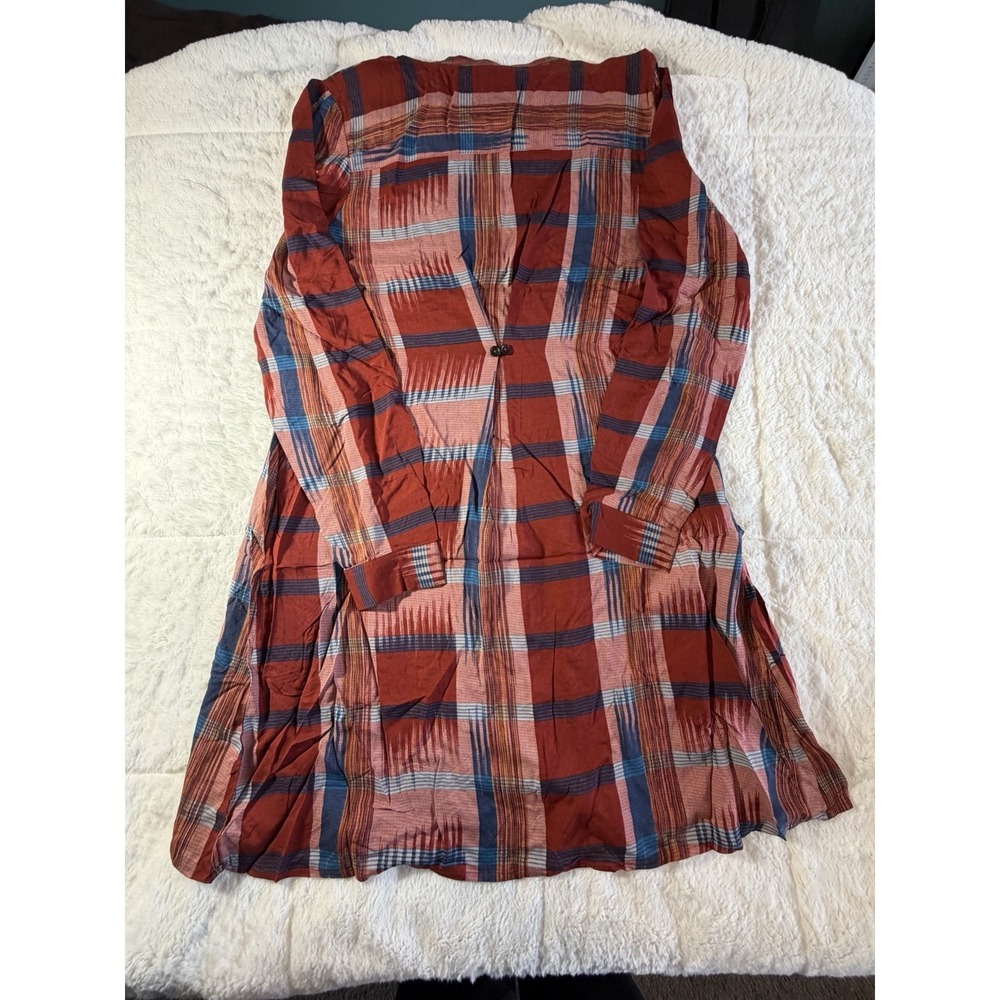 Anthropologie Top Women M 11 1 Tylho Tunic Pull Over Pockets Southwestern Boho - Picture 2 of 5